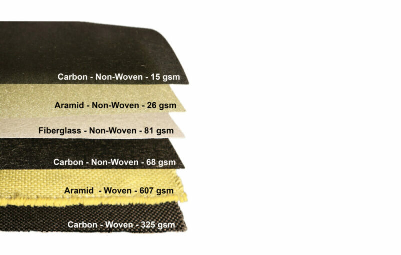 Image showing a pieces of woven and non woven substrates